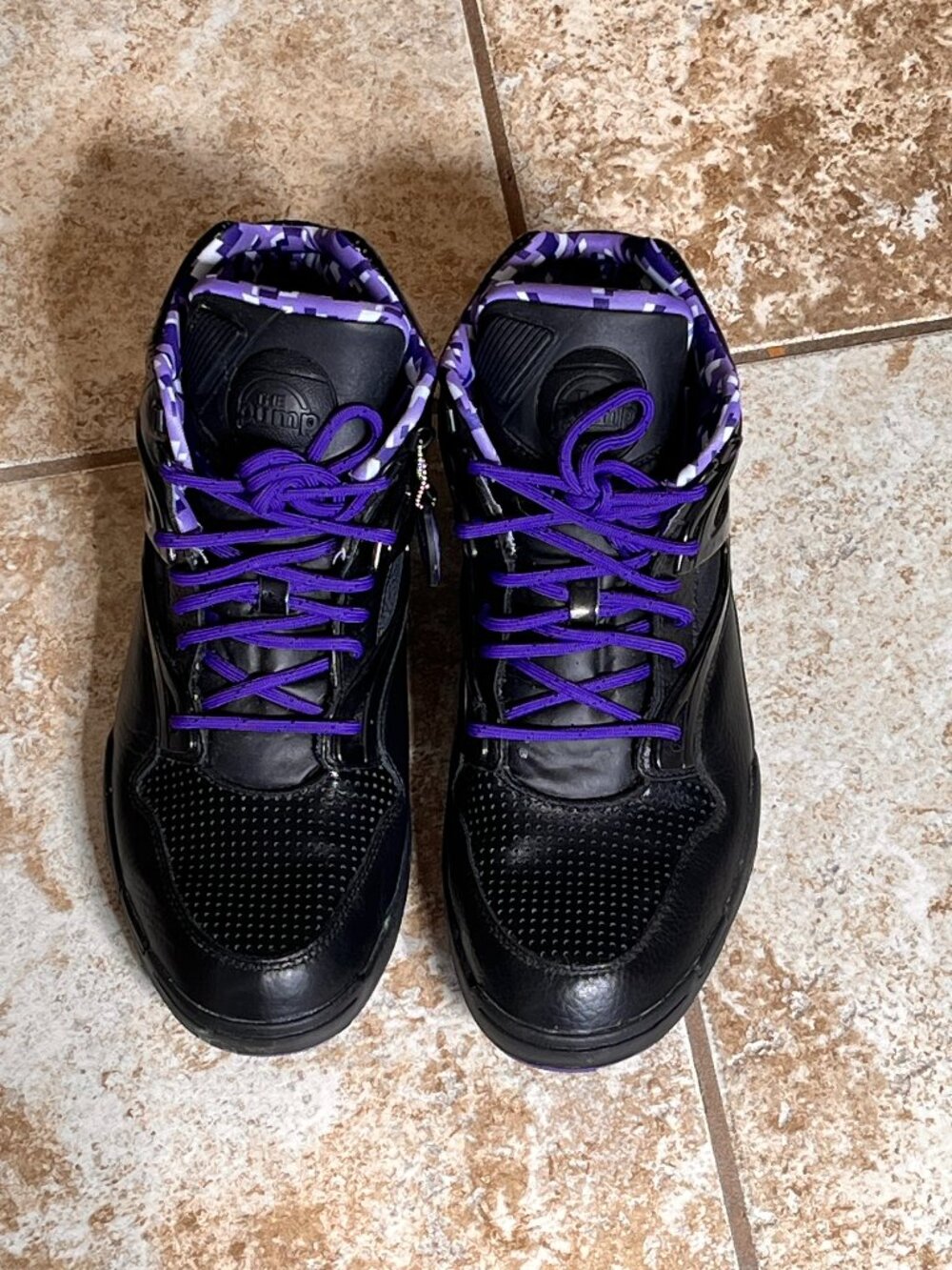 Reebok Pump Omni Lite Sneakers – Black/Purple – Men’s 11.5